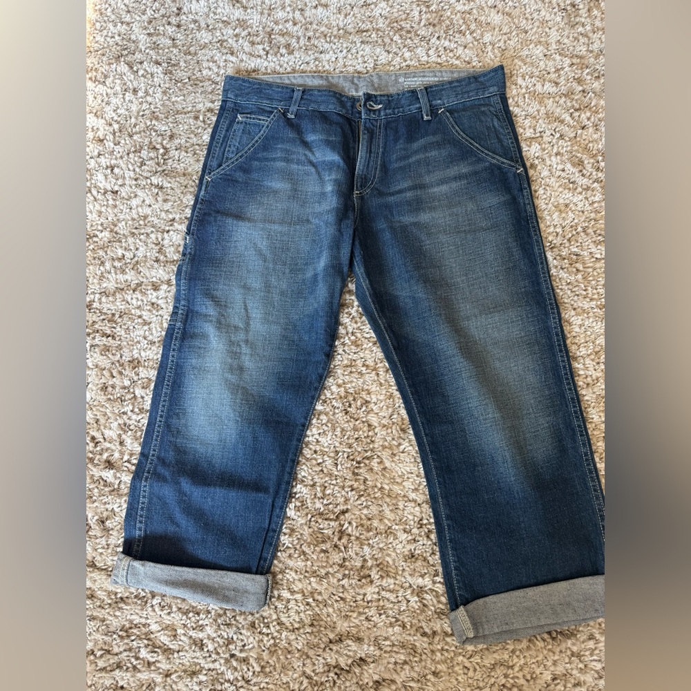 Ag Adriano Goldschmied Women's Dark Blue Ankle Jeans
